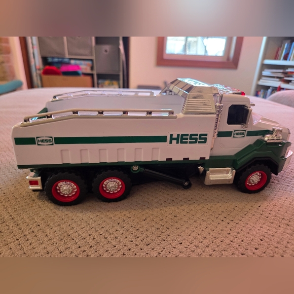 2017 Hess Dump Truck and Loader with Functioning Lights and Sound Preowned - Picture 12 of 16